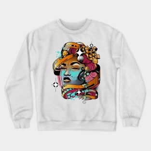 face and pill Crewneck Sweatshirt